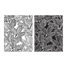 Load image into Gallery viewer, Spellbinders - BetterPress Press Plate - Night &amp; Day. Night &amp; Day Pines Press Plates are from the Home for the Holidays Collection. This set of two press plates gives you the option of playing with light against a stunning pine needle backdrop. Available at Embellish Away located in Bowmanville Ontario Canada.
