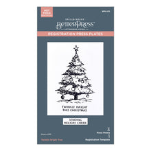 Load image into Gallery viewer, Spellbinders - BetterPress Registration Press Plates - Wonderland - Twinkle Bright Tree. Available at Embellish Away in Bowmanville Ontario Canada.
