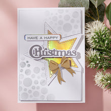 Load image into Gallery viewer, Spellbinders - Clear Stamp &amp; Die Set - All About Christmas - Christmas Sentiments. Ten sentiment stamp and dies that work around the word, Christmas. Available at Embellish Away in Bowmanville Ontario Canada. Example by brand ambassador.
