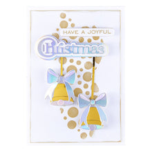 Load image into Gallery viewer, Spellbinders - Clear Stamp &amp; Die Set - All About Christmas - Christmas Sentiments. Ten sentiment stamp and dies that work around the word, Christmas. Available at Embellish Away in Bowmanville Ontario Canada. Example by brand ambassador.
