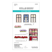 Cargar imagen en el visor de la galería, Spellbinders - Die - Everyday Windows + Curtains &amp; Flower Boxes. Available at Embellish Away in Bowmanville Ontario Canada.
