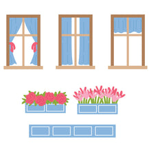 Cargar imagen en el visor de la galería, Spellbinders - Die - Everyday Windows + Curtains &amp; Flower Boxes. Available at Embellish Away in Bowmanville Ontario Canada.
