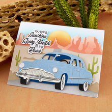 Cargar imagen en el visor de la galería, Spellbinders - Die - Sedan Street Cruiser. By Mindy Eggen. Available at Embellish Away located in Bowmanville Ontario Canada. Example by Mindy Eggen.
