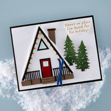 將圖片載入圖庫檢視器 Spellbinders - Die - Ski-son's Greetings - Ski Lodge. Available at Embellish Away in Bowmanville Ontario Canada. Example by brand ambassador.
