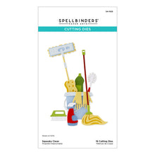 Charger l'image dans la galerie, Spellbinders - Die - Squeaky Clean. Mop, Sponge, gloves and bucket. Available at Embellish Away in Bowmanville Ontario Canada.
