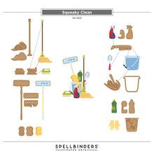 Charger l'image dans la galerie, Spellbinders - Die - Squeaky Clean. Mop, Sponge, gloves and bucket. Available at Embellish Away in Bowmanville Ontario Canada. Assembly instructions.
