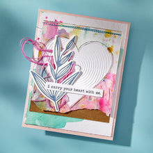 將圖片載入圖庫檢視器 Spellbinders - Embossing Folder - Modern Botanicals - Lined Circles. By Dina Wakley. Available at Embellish Away in Bowmanville Ontario Canada. Example by brand ambassador.
