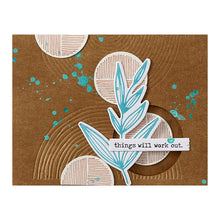 將圖片載入圖庫檢視器 Spellbinders - Embossing Folder - Modern Botanicals - Lined Circles. By Dina Wakley. Available at Embellish Away in Bowmanville Ontario Canada. Example by brand ambassador.
