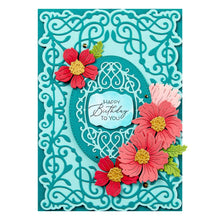 Charger l'image dans la galerie, Spellbinders - Etched Dies - Cardfront 5"X7" - Timeless. Timeless 5 x 7 Cardfront Etched Dies are part of the Timeless Collection and is a set of six thin metal cutting dies. Available at Embellish Away located in Bowmanville Ontario Canada. Example by brand ambassador.
