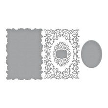 Charger l'image dans la galerie, Spellbinders - Etched Dies - Cardfront 5"X7" - Timeless. Timeless 5 x 7 Cardfront Etched Dies are part of the Timeless Collection and is a set of six thin metal cutting dies. Available at Embellish Away located in Bowmanville Ontario Canada.
