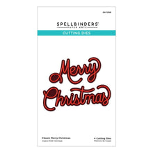 Charger l'image dans la galerie, Spellbinders - Etched Dies - Classic Merry Christmas. Classic Merry Christmas etched dies are from the Classic Christmas Collection from Spellbinders. This set of four thin metal cutting dies assembles into a playful thin script font, Merry Christmas. Available at Embellish Away located in Bowmanville Ontario Canada.
