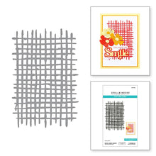 Charger l'image dans la galerie, Spellbinders - Etched Dies By Lisa Horton - Woven Lattice Texture. Part of the Spotlight Frames and Floral Collection by Lisa Horton. A weave texture that can be used as a wonderful background or a perfect addition in a mixed media project. Available at Embellish Away located in Bowmanville Ontario Canada.
