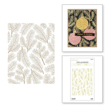 Charger l'image dans la galerie, Spellbinders - Glimmer Hot Foil Plate - Pine Sprays. Pine Sprays Hot Foil Plate is part of the Glimmer for the Holidays Collection. This hot foil plate makes an organic background with its detailed pine needle design. Available at Embellish Away located in Bowmanville Ontario Canada.
