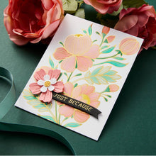 Charger l'image dans la galerie, Spellbinders - Glimmer Plate And Stencil Bundle - Glimmering Peonies. Glimmering Peonies Glimmer Plate and Stencil Bundle is part of the Glimmering Flowers Collection. Available at Embellish Away located in Bowmanville Ontario Canada. Example by brand ambassador.

