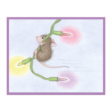 Charger l'image dans la galerie, Spellbinders - House Mouse - Cling Rubber Stamp - Merry &amp; Bright. Mischievous Muzzy is up to something with that string of lights, but it is the perfect complement to the two included holiday greetings in the set. Available at Embellish Away located in Bowmanville Ontario Canada. Example by brand ambassador.
