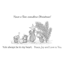 Load image into Gallery viewer, Monica, Friend, Amanda and Friend are around the Christmas tree trimming the tree with wonderful ornaments...so sweet! At Embellish Away in Ontario Canada.
