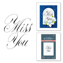 Charger l'image dans la galerie, Spellbinders - Press Plate By Paul Antonio - Copperplate - Miss You. Copperplate Miss You Press Plate is from the Copperplate Everyday Sentiments Collection by Paul Antonio. Available at Embellish Away located in Bowmanville Ontario Canada.
