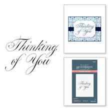 Charger l'image dans la galerie, Spellbinders - Press Plate By Paul Antonio - Copperplate - Thinking Of You. Copperplate Thinking of You Press Plate is part of the Copperplate Everyday Sentiments Collection by Paul Antonio. Available at Embellish Away located in Bowmanville Ontario Canada.
