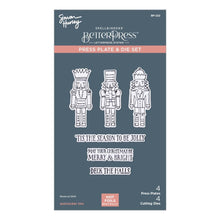 將圖片載入圖庫檢視器 Spellbinders - Press Plate &amp; Die Set By Simon Hurley - Nutcracker Trio. With four press plates and four dies, this set is perfect for creating a nutcracker army! Available at Embellish Away located in Bowmanville Ontario Canada.
