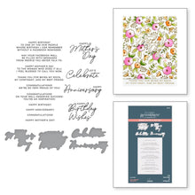 Cargar imagen en el visor de la galería, Spellbinders - Press Plate &amp; Die Set By Yana Smakula - Let's Celebrate. There are 14 different occasion sentiment press plates from birthdays, anniversary, and even Mothers Day! Available at Embellish Away located in Bowmanville Ontario Canada.
