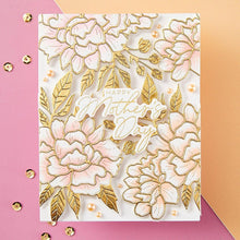 Cargar imagen en el visor de la galería, Spellbinders - Press Plate &amp; Die Set By Yana Smakula - Let's Celebrate. There are 14 different occasion sentiment press plates from birthdays, anniversary, and even Mothers Day! Available at Embellish Away located in Bowmanville Ontario Canada. Example by brand ambassador.
