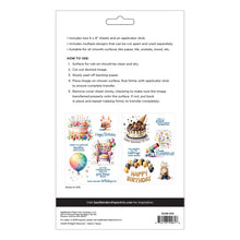 Load image into Gallery viewer, Spellbinders - Rub-ons - Birthday Cheers. Available at Embellish Away located in Bowmanville Ontario Canada.
