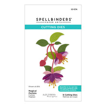 Load image into Gallery viewer, Spellbinders BUNDLE 3D Embossing Folder, Stencil &amp; Die Set Magical Fuchsia. Approx. 5.50 x 8.50 in. Available at Embellish Away in Bowmanville Ontario Canada.
