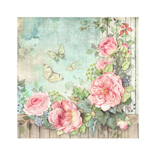 Cargar imagen en el visor de la galería, Stamperia - 12"X12" Fabric Sheets - House of Roses. Available at Embellish Away located in Bowmanville Ontario Canada.
