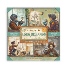 Load image into Gallery viewer, Stamperia - 12X12 Maxi Paper Pad - A New Beginning. Includes 22 sheets. Available at Embellish Away located in Bowmanville Ontario Canada.
