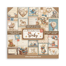 Load image into Gallery viewer, Stamperia - 12X12 Mini Paper Pad - Baby. Includes 6 sheets. Available at Embellish Away located in Bowmanville Ontario Canada.
