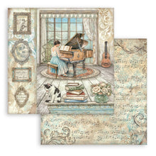 Cargar imagen en el visor de la galería, Stamperia - 12X12 Paper Pad - Symphony. 10 sheets. Available at Embellish Away located in Bowmanville Ontario Canada.
