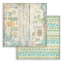 Charger l'image dans la galerie, Stamperia - 8"X8" Backgrounds Paper Pad - Daisy Art. Includes 10 sheets double-sided. Available at Embellish away in Bowmanville Ontario Canada.
