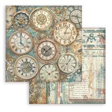 Load image into Gallery viewer, Stamperia - 8"X8" Backgrounds Paper Pad - Gardens of Time. Includes 10 sheets double-sided. Available at Embellish away in Bowmanville Ontario Canada.
