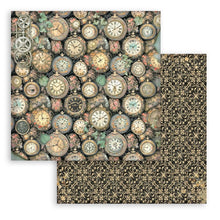Load image into Gallery viewer, Stamperia - 8"X8" Backgrounds Paper Pad - Gardens of Time. Includes 10 sheets double-sided. Available at Embellish away in Bowmanville Ontario Canada.
