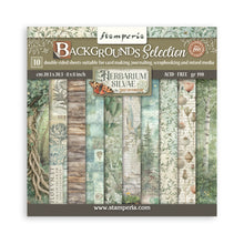 Charger l'image dans la galerie, Stamperia - 8"X8" Backgrounds Paper Pad - Herbarium Silvae. Includes 10 sheets double-sided. Available at Embellish away in Bowmanville Ontario Canada.
