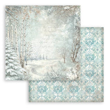 將圖片載入圖庫檢視器 Stamperia - 8X8 Backgrounds Paper Pad - White Christmas. Includes 10 sheets double-sided. Available at Embellish away in Bowmanville Ontario Canada.
