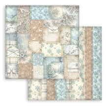 將圖片載入圖庫檢視器 Stamperia - 8X8 Backgrounds Paper Pad - White Christmas. Includes 10 sheets double-sided. Available at Embellish away in Bowmanville Ontario Canada.
