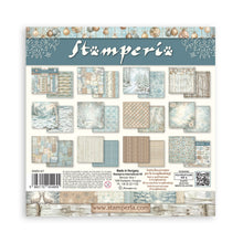 將圖片載入圖庫檢視器 Stamperia - 8X8 Backgrounds Paper Pad - White Christmas. Includes 10 sheets double-sided. Available at Embellish away in Bowmanville Ontario Canada.
