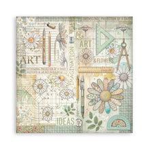Load image into Gallery viewer, Stamperia - 8X8 Maxi Paper Pad - Daisy Art. Includes 22 sheets. Available at Embellish Away located in Bowmanville Ontario Canada.
