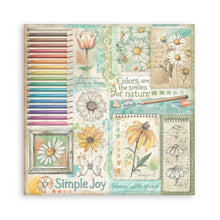 Load image into Gallery viewer, Stamperia - 8X8 Maxi Paper Pad - Daisy Art. Includes 22 sheets. Available at Embellish Away located in Bowmanville Ontario Canada.
