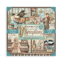 Cargar imagen en el visor de la galería, Stamperia - 8X8 Maxi Paper Pad - Symphony. Includes 22 sheets single-sided. Available at Embellish Away located in Bowmanville Ontario Canada.
