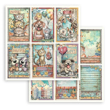 將圖片載入圖庫檢視器 Stamperia - 8X8 Paper Pad - Furry Friends 2. Includes 10 Double Sided Sheets. Available at Embellish Away located in Bowmanville Ontario Canada.
