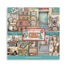 將圖片載入圖庫檢視器 Stamperia - 8X8 Paper Pad - Furry Friends 2. Includes 10 Double Sided Sheets. Available at Embellish Away located in Bowmanville Ontario Canada.
