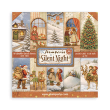 Cargar imagen en el visor de la galería, Stamperia - 8X8 Paper Pad - Silent Night. 10 sheets. Available at Embellish Away located in Bowmanville Ontario Canada.
