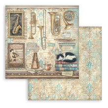 Cargar imagen en el visor de la galería, Stamperia - 8X8 Paper Pad - Symphony. 10 sheets. Available at Embellish Away located in Bowmanville Ontario Canada.
