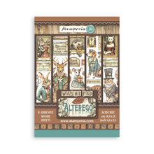 Cargar imagen en el visor de la galería, Stamperia - A5 Washi Pad - 8/Pkg - Altergo On 8 sheets of translucent washi paper, easy to cut Available at embellish Away located in Bowmanville Ontario Canada
