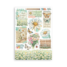 Load image into Gallery viewer, Stamperia - A5 Washi Pad - Daisy Art. Includes 8 Sheets. Available at Embellish Away located in Bowmanville Ontario Canada.

