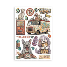 Load image into Gallery viewer, Stamperia - A5 Washi Pad - Furry Friends 2. Includes 8 Sheets. Available at Embellish Away located in Bowmanville Ontario Canada.
