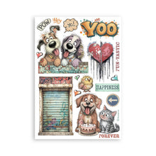 Load image into Gallery viewer, Stamperia - A5 Washi Pad - Furry Friends 2. Includes 8 Sheets. Available at Embellish Away located in Bowmanville Ontario Canada.
