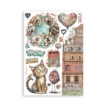 Load image into Gallery viewer, Stamperia - A5 Washi Pad - Furry Friends 2. Includes 8 Sheets. Available at Embellish Away located in Bowmanville Ontario Canada.
